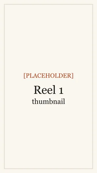[PLACEHOLDER] Description of the reel 1 thumbnail